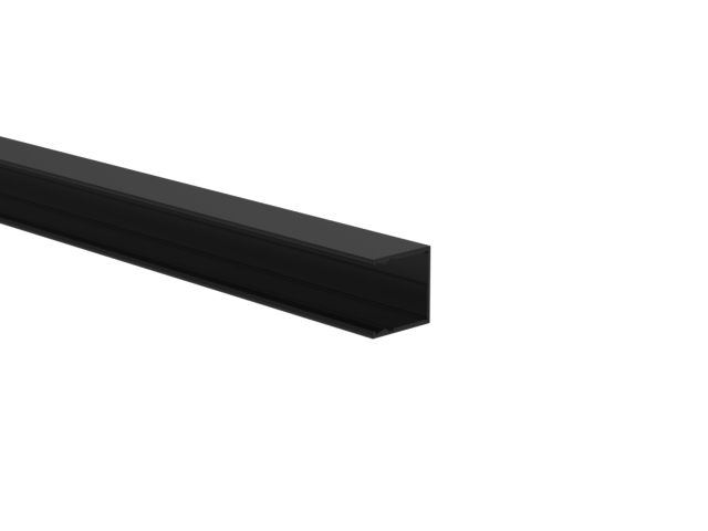 Aluminium U-Adapter 25x25-6000mm R7016